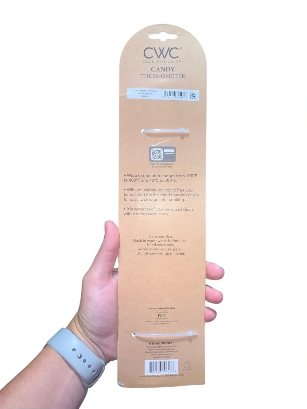 CWC Candy Thermometer 100 to 400 Degrees NWT